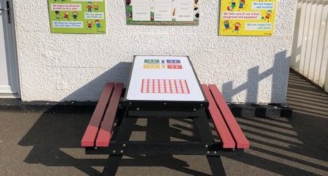 Outdoor games benches